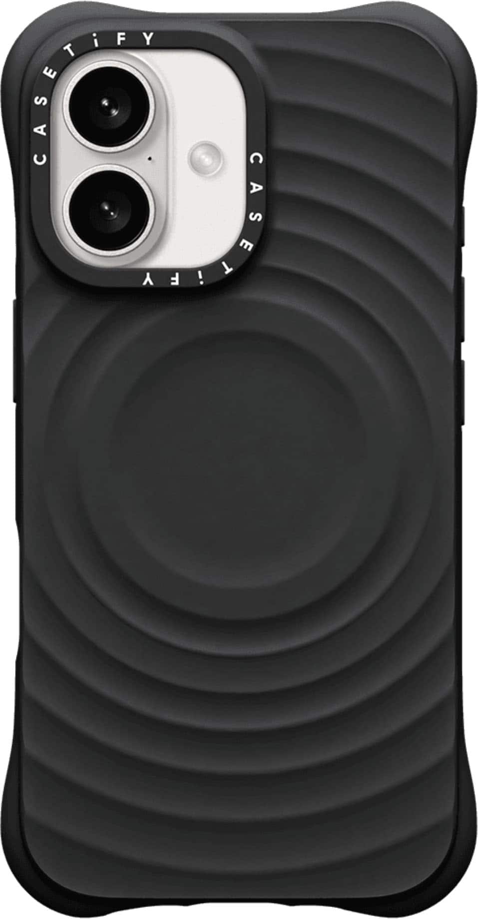CASETiFY - Essentials Ripple Case with MagSafe for Apple iPhone 16 - Black