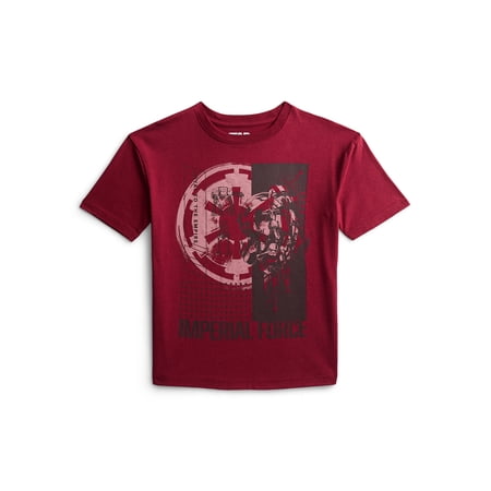 Star Wars The Mandalorian Boys Loyal to the Empire Graphic Tee with Short Sleeves, Sizes 4-18