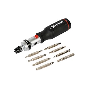 16-pc Husky Ratcheting Pivot Head Screwdriver Set $14.90 + Free S&H