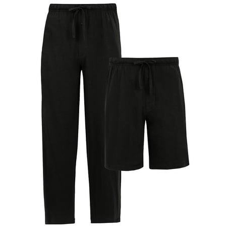 Fruit of the Loom Men's Sleep Short and Pant Bundle, 2-Pack, Sizes S-XL