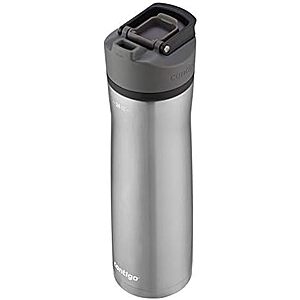 24-Oz Contigo Cortland Chill 2.0 Stainless Steel Water Bottle (Steel/Licorice) $14.25