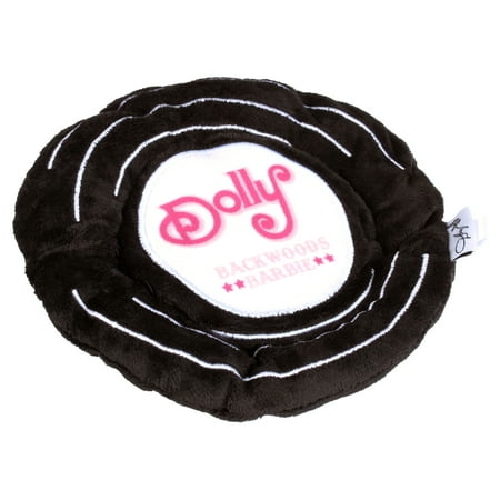 Doggy Parton, Dog Toys, Backwoods Barbie Record Pet Toy, Black, One Size