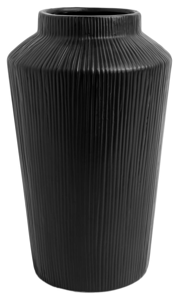 Better Homes & Gardens 10" Angular Tall Ribbed Ceramic Decorative Vase Walmart