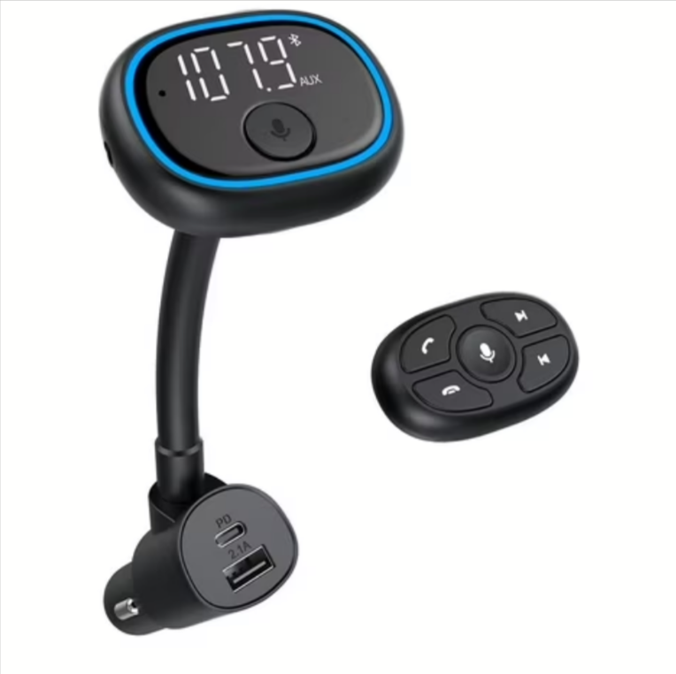 onn. Wireless FM Bluetooth Transmitter Walmart