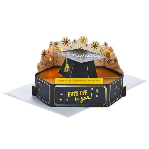 Hallmark Paper Wonder Musical Pop Up Graduation Card and Gift Card Holder Amazon