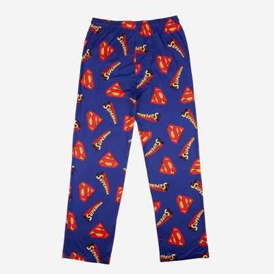 Men's Superman Pajama Pants - Blue S