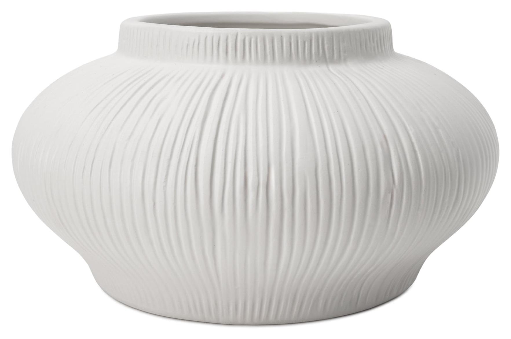 Better Homes & Gardens Soft Curve Ribbed Ceramic Decorative Vase Walmart