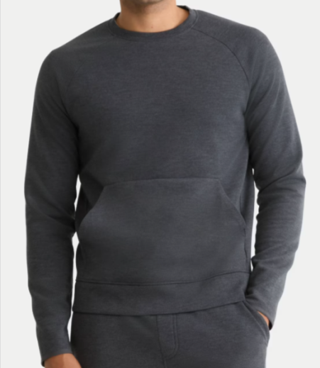 Athletic Works Men's Fusion Double Knit Crewneck Sweatshirt Walmart