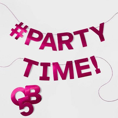 Hot Pink Metallic Create Your Own Banner - Spritz™