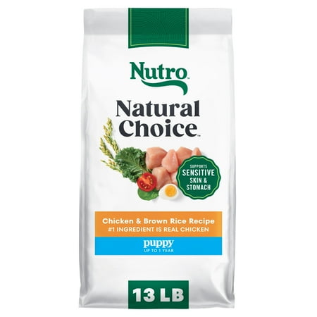 Nutro Natural Choice Puppy Dry Dog Food, Chicken and Brown Rice Recipe, 13 lbs