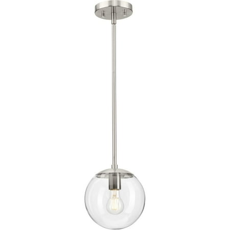 Avec Brushed Nickel Globe Pendant Light