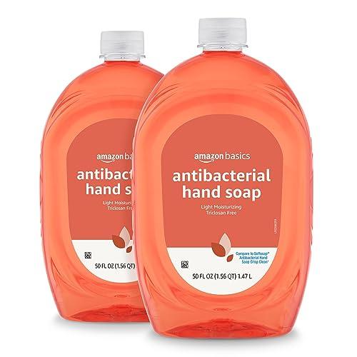 2-Pack 50oz Amazon Basics Antibacterial Liquid Hand Soap Refill Amazon