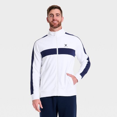 Men's Embroidered Track Jacket - All in Motion™ True White XL