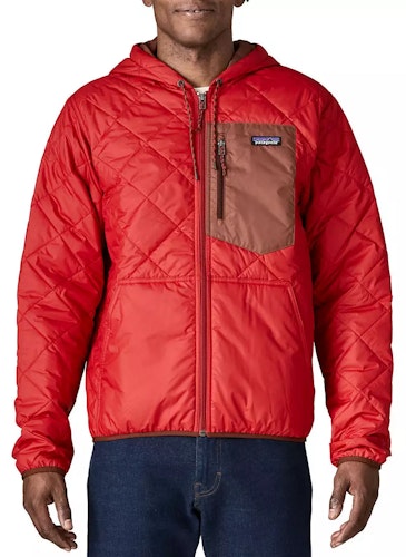 Patagonia Men's Diamond Quilted Bomber Hooded Jacket