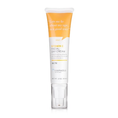 Cosmedica Skincare Vitamin C Facial Day Cream - 2oz: For Face & Chest, Lotion, Vegan, Suitable For All Skin Types