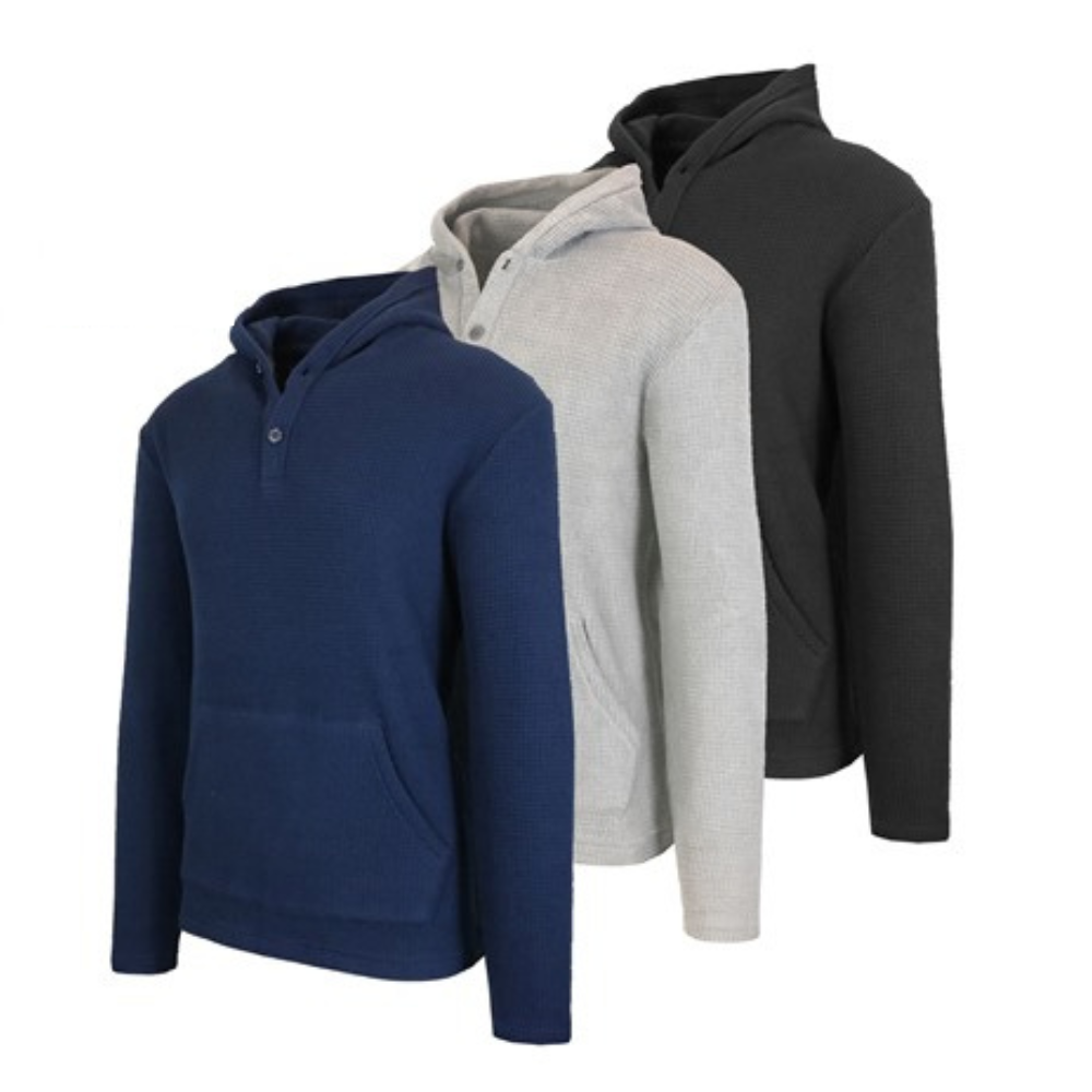 3pk Waffle Henley $20