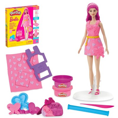 Play-Doh Barbie Hearts and Hair Doll Set Valentine’s Day Gifts for Girls