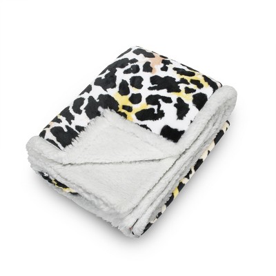 Catalonia Cheetah Print Fluffy Throw Blanket, Soft Mink Fleece Couch Blanket, TV Bed Fuzzy Blanket, Fluffy Comfy Warm Throws, Comfort Caring Gift