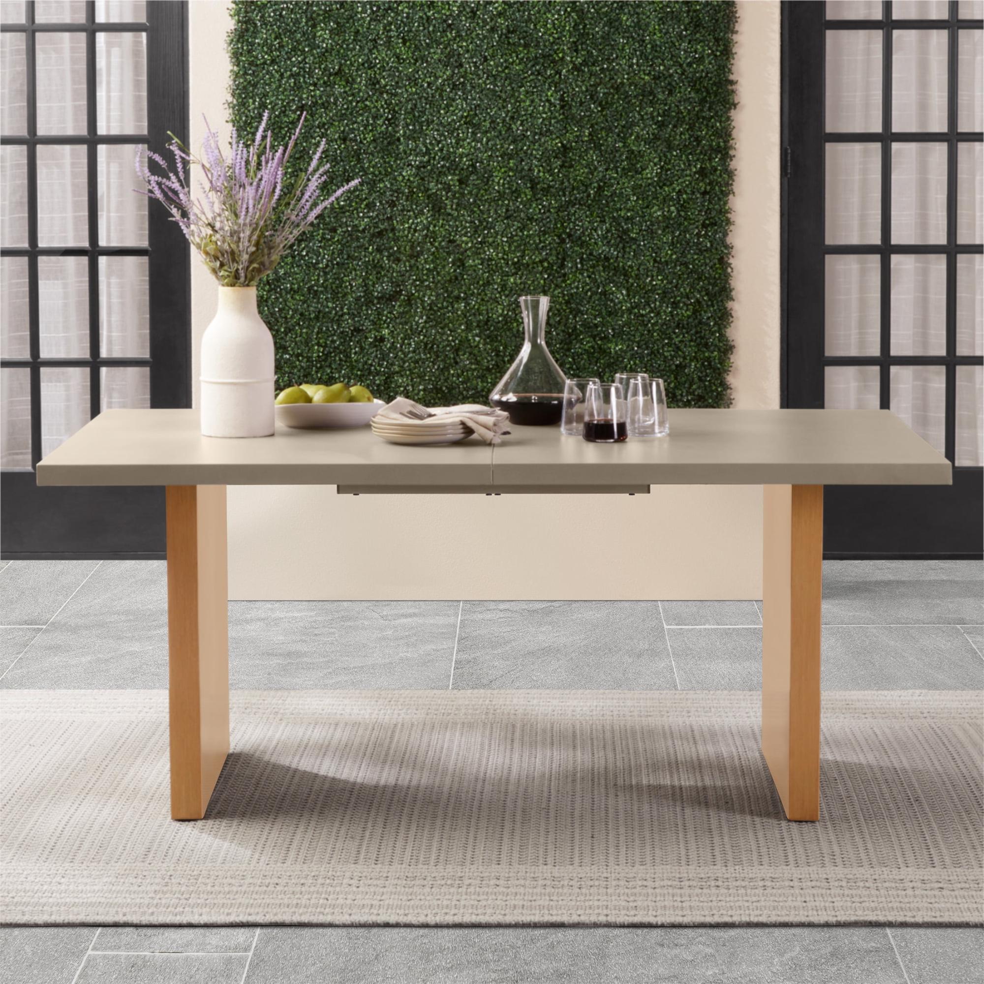 Better Homes & Gardens Vista Steel Metal Top Outdoor Dining Table Walmart
