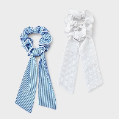 Girls' 2pk Striped Twister Set - art class™ Blue/White