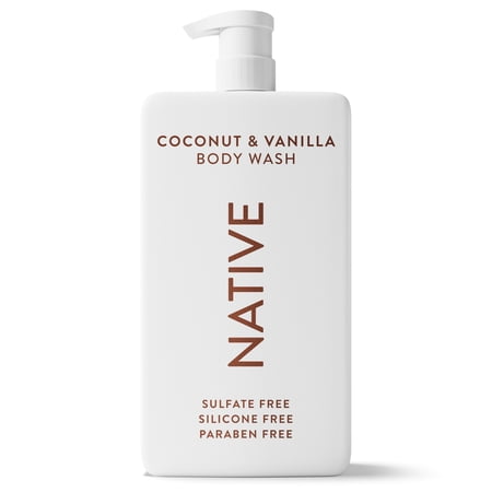 Native Body Wash, Coconut & Vanilla, Sulfate Free, for Men & Women, 36 fl oz