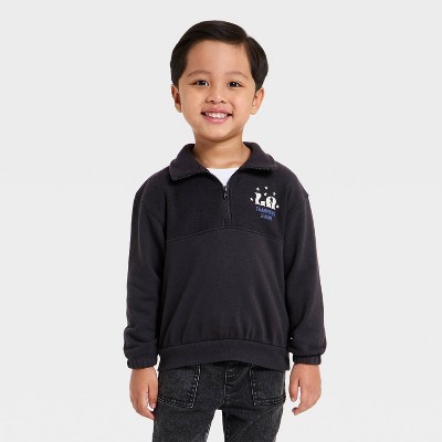 Grayson Mini Toddler Boys' LA Atheletic Club French Terry Quarter Zip Sweatshirt - Gray 4T