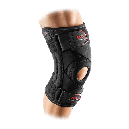 McDavid Brand Level 2 Knee Support With Stays And Cross Straps, Black, Adult Size Medium