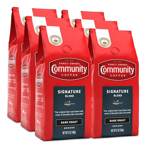 Community Coffee 12-oz. Signature Blend Dark Roast Premium Ground Coffee 6-Pack