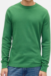 Gap Men's Waffle-Knit Crewneck T-Shirt Gap Factory