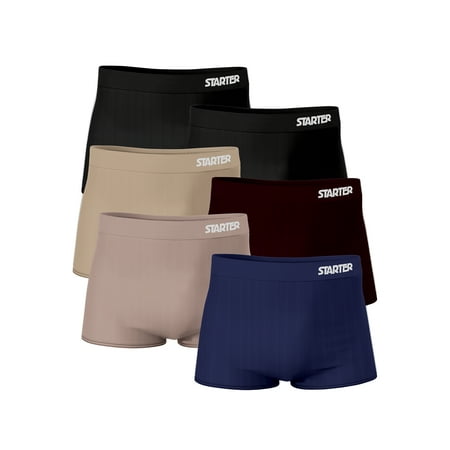 Starter Women's Seamless Boyshort Underwear, 6-pack