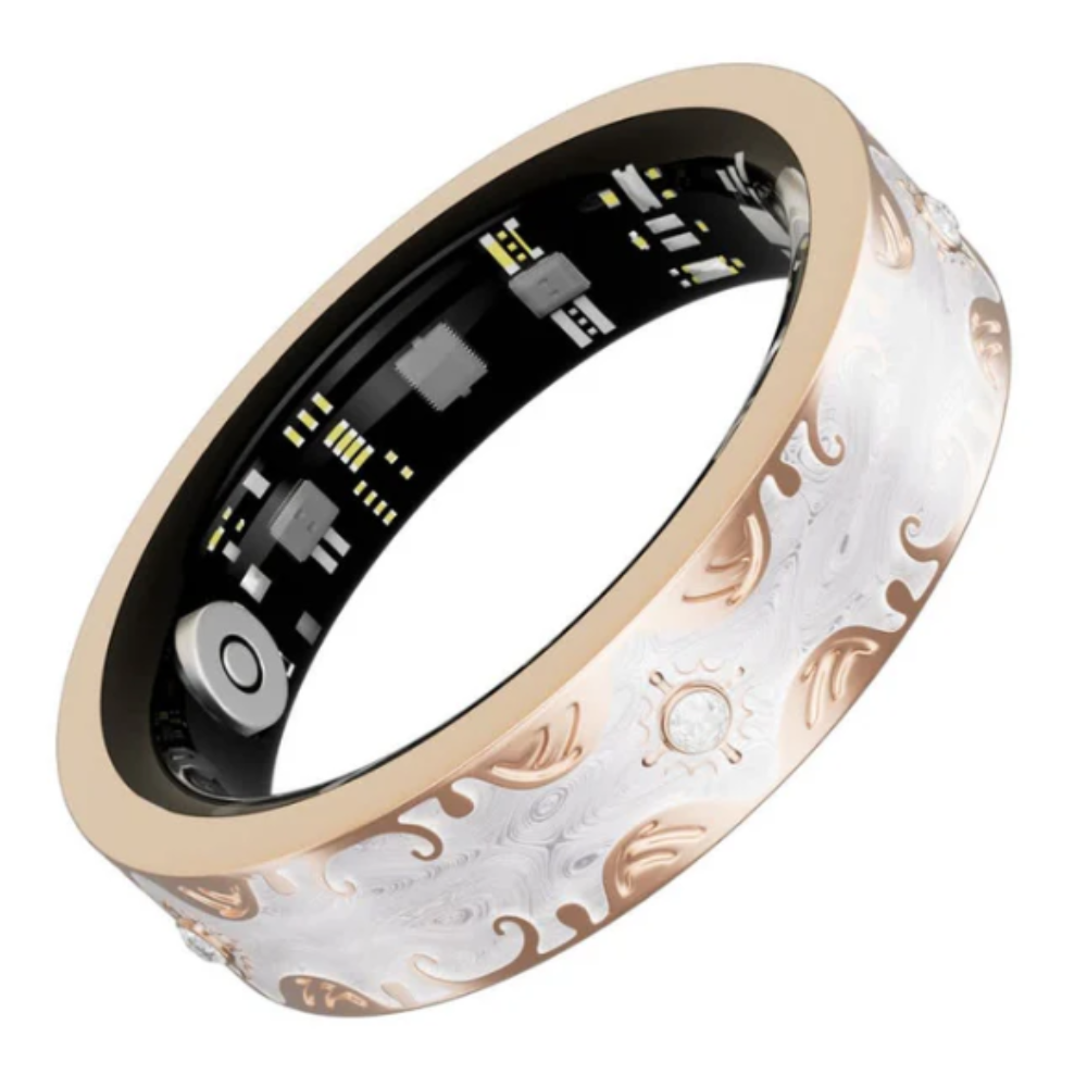 Luxury Carved Smart Health Ring $28