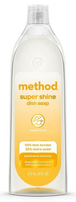 Method Super Shine Liquid Dish Soa (16 fl oz) + $3 Walmart Cash Walmart