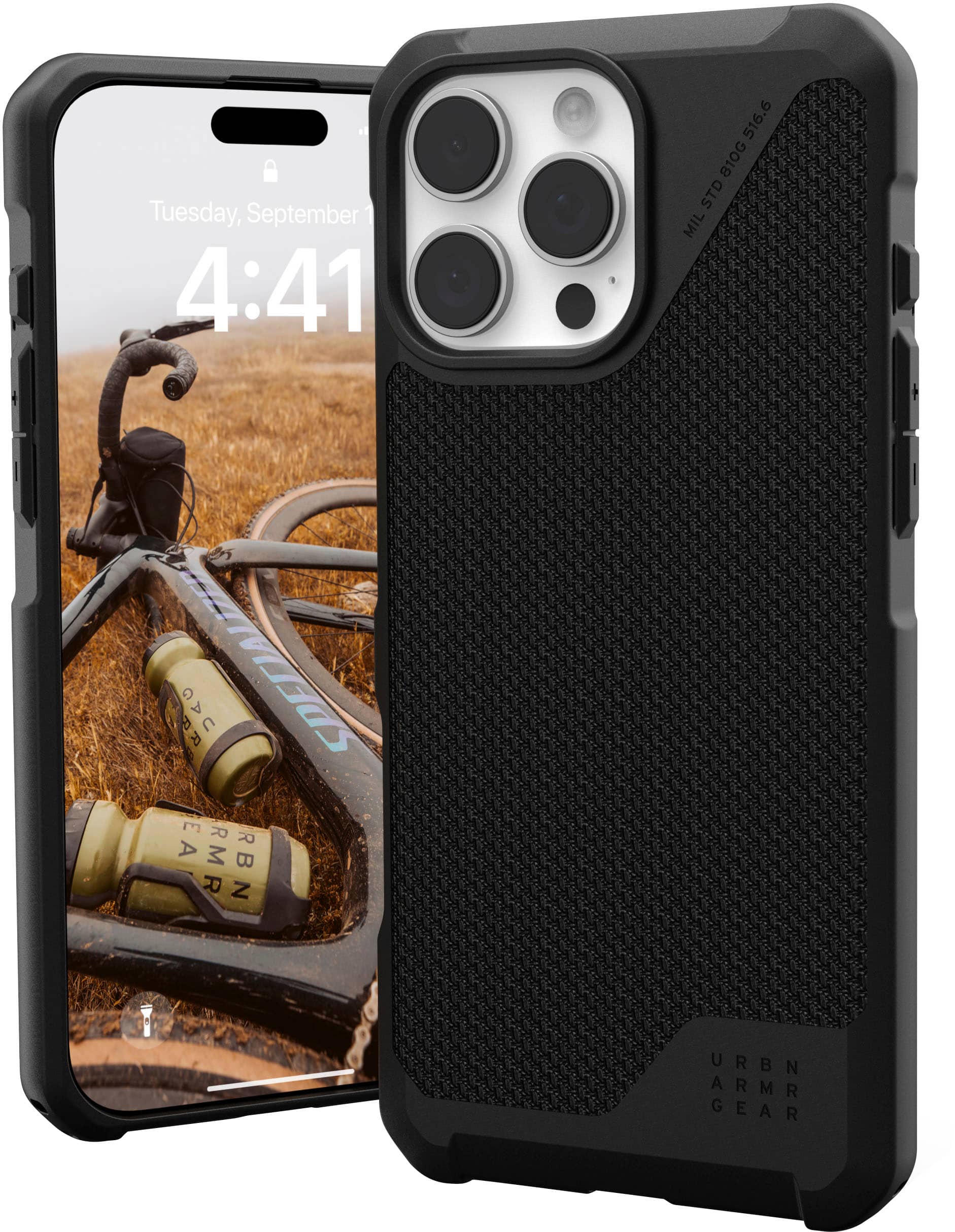 UAG - Metropolis LT Series Case with Magsafe for Apple iPhone 16 Pro Max - Kevlar Black