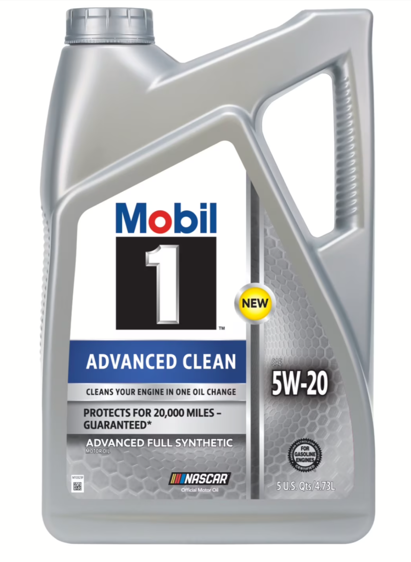 5-Quarts Mobil 1 Advanced Clean Full Synthetic Oil + $4 Walmart Cash + $10 Virtual Mastercard Walmart