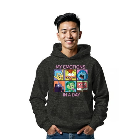 Inside Out, Men's & Big Men's Graphic Hoodie, My Emotions, Sizes XS-3XL