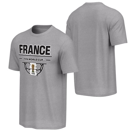 FIFA World Cup 2026 Men's Gray France Soccer Ball Tee
