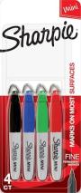 4-Count Sharpie Fine Point Mini Permanent Markers Amazon