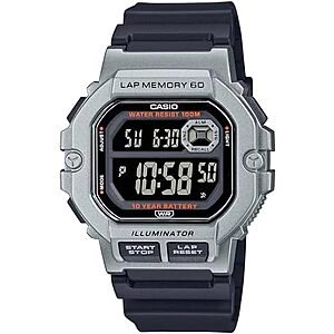 Casio Illuminator WS1300H Series 44.5mm LED Digital Watch $24