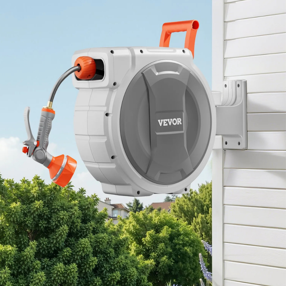 VEVOR Retractable 65' Hose Reel $64
