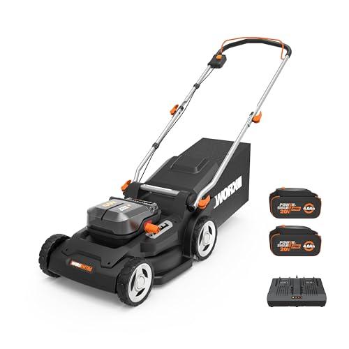 Worx 40V 17" 2-in-1 Cordless Lawn Mower w/ Two Batteries, Charger Amazon