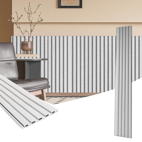 Art3d 48" x 6" WPC Wainscoting Panels 16-Pack
