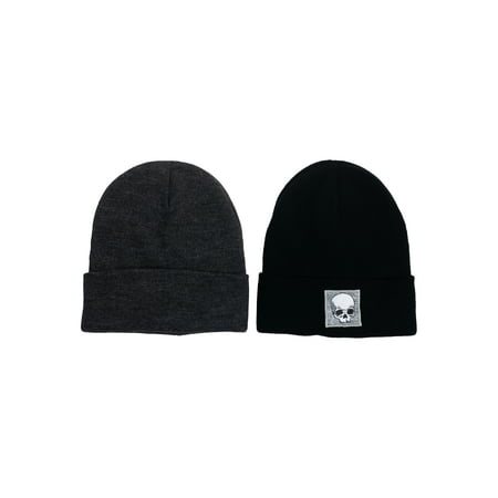 Men's Berkshire Beanie Style Hats, 2- Pack, One Size