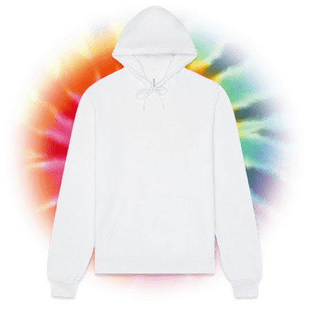 BELLA+CANVAS Adult Unisex Fleece Pullover Hoodie Sweatshirt – White X-Large Cotton Blend Hoodie for Crafting, Personalization, Tie Dye & Everyday Wear