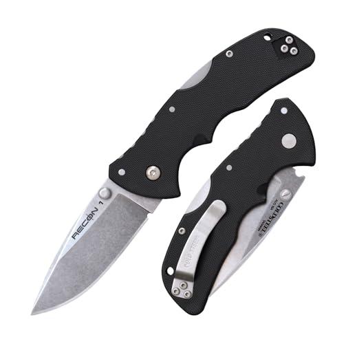 COLD STEEL Mini Recon 1 3" AUS10A Razor-Sharp Blade 4" GFN Handle Tactical Folding Knife Amazon