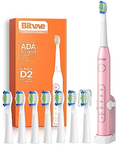 Bitvae Daily Sonic Electric Toothbrush w/ 8 Brush Heads