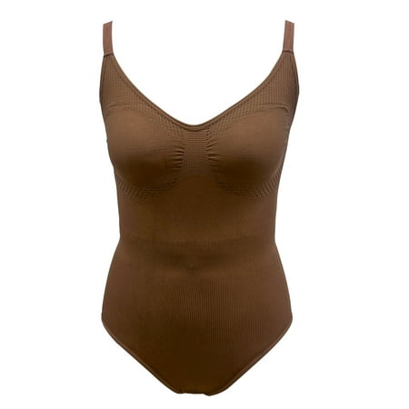 Real Comfort Ralenia Women's Body Smoothing Shapewear Bodysuit, Black