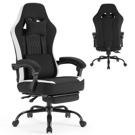 edx Gaming Chair, Office Chair High Back Computer Chair Executive Ergonomic Adjustable Swivel Task Chair, Black