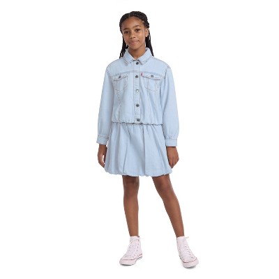 Levi's® Girls' Bubble Trucker Denim Jacket - Light Wash M
