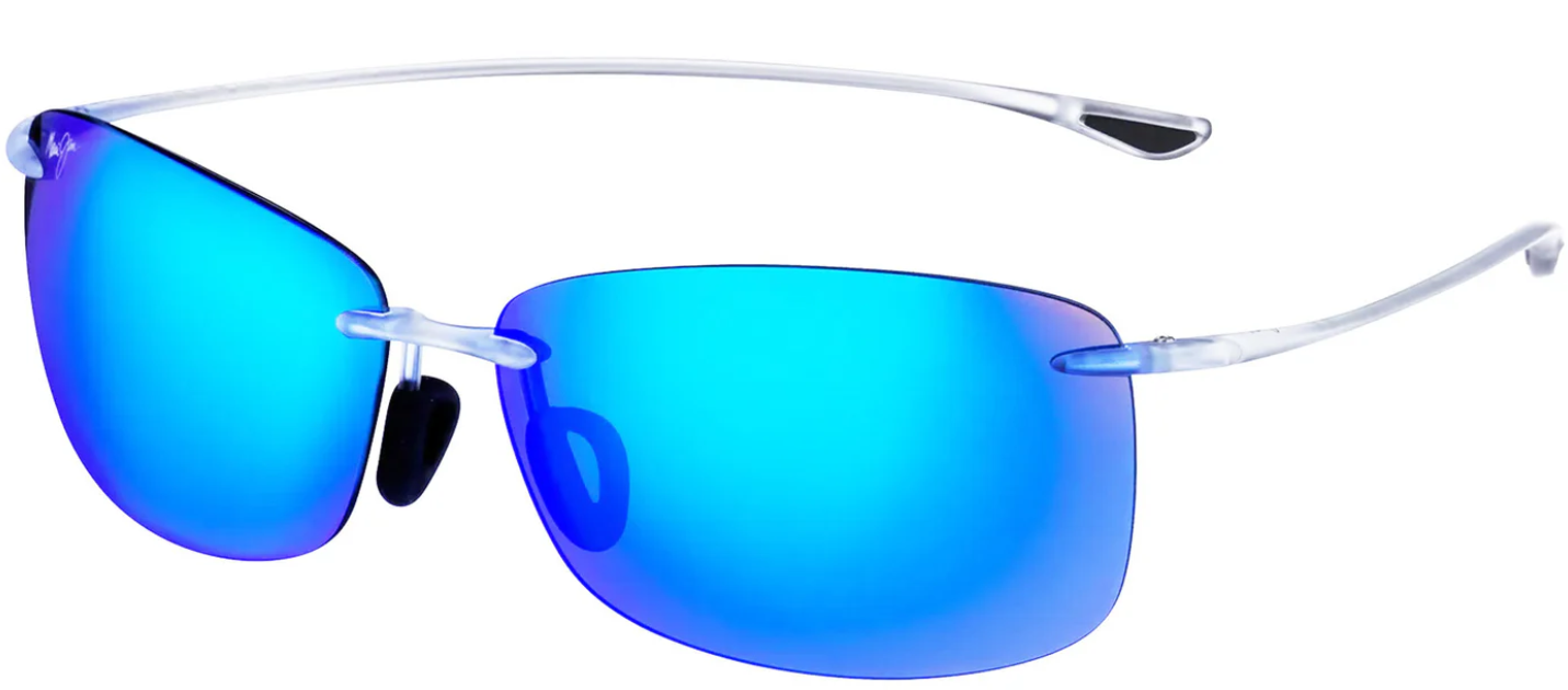 Maui Jim 'Akau Polarized Rimless Rectangle Sport Sunglasses Eyedictive