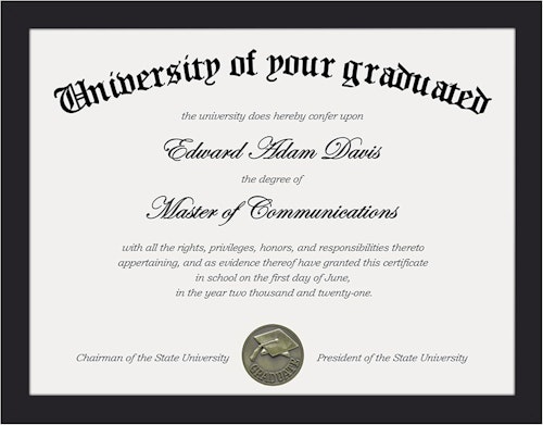 upsimples 8.5" x 11" Certificate Frame